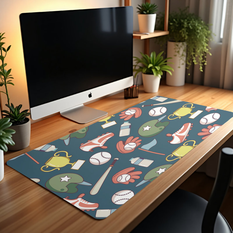 Polyester Desk Pad, 14.4x12.1