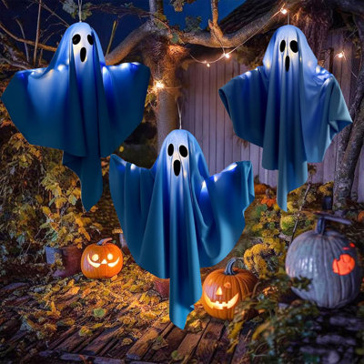 Halloween Light-up Ghost Decorations 3 Pack