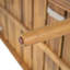 Chaise longue d'extérieur avec roulettes, structure en bois d'acacia (ensemble de 2)