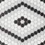 Le Cafe 1 in. x 1 in. Honeycomb Glazed Porcelain Tile