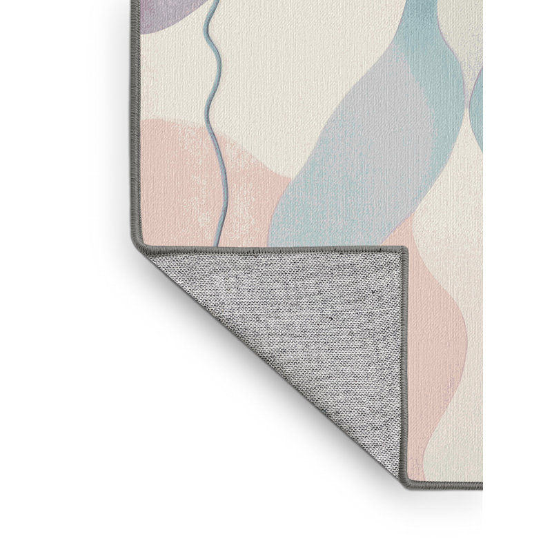 Rose Quartz Ripple Rug, Rectangle 2' x 3'