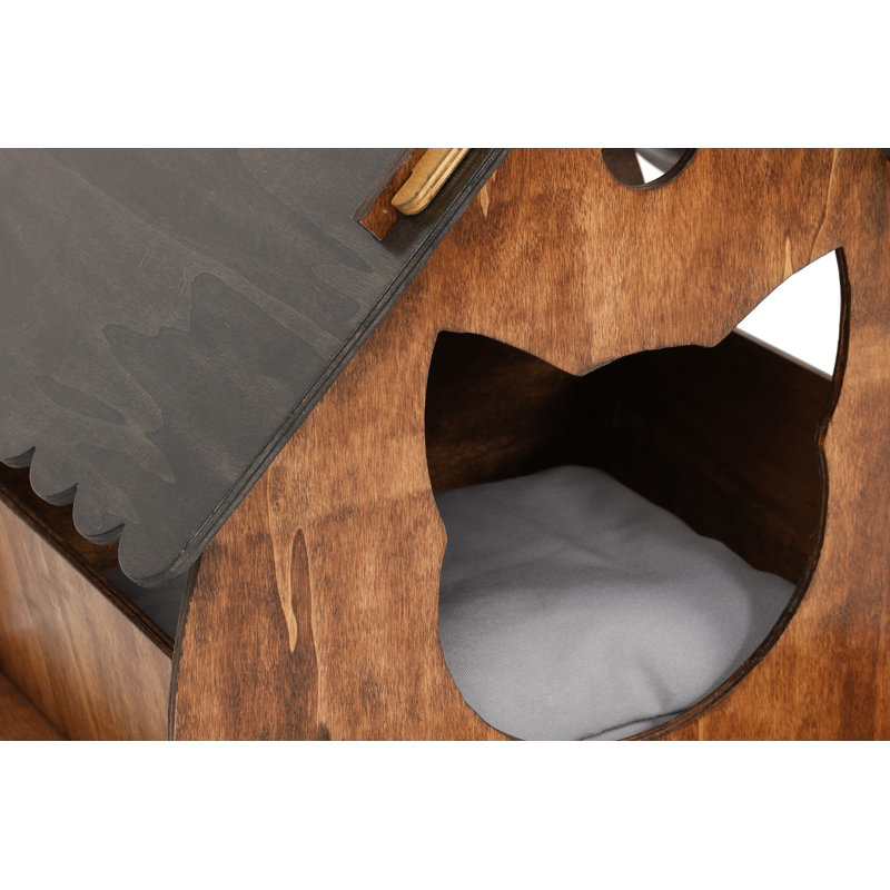 Fonction de mobilier spécialisé Johnathon, Noyer / anthracite