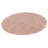 One-of-a-Kind 6' X 6' New Age Round Wool Area Rug in Taupe
