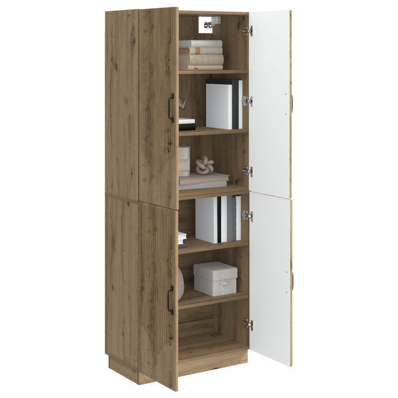 4 -Door 4 Storage Cabinet, Artisan Oak