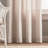 Cotton Blend Semi Sheer Curtains / Drapes Pair-61832506-61832511