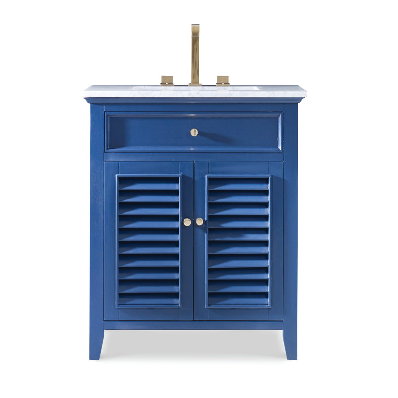 Louvered 30'' W Single Vanity