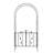 43.3 W x 14.6 D Steel Arbor with Gate and in Black