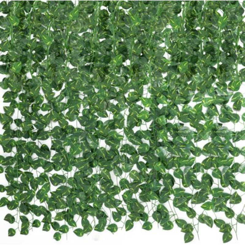 Paquet de 72 fausses vignes avec feuilles pour la décoration de la chambre à coucher de 474 pi.
