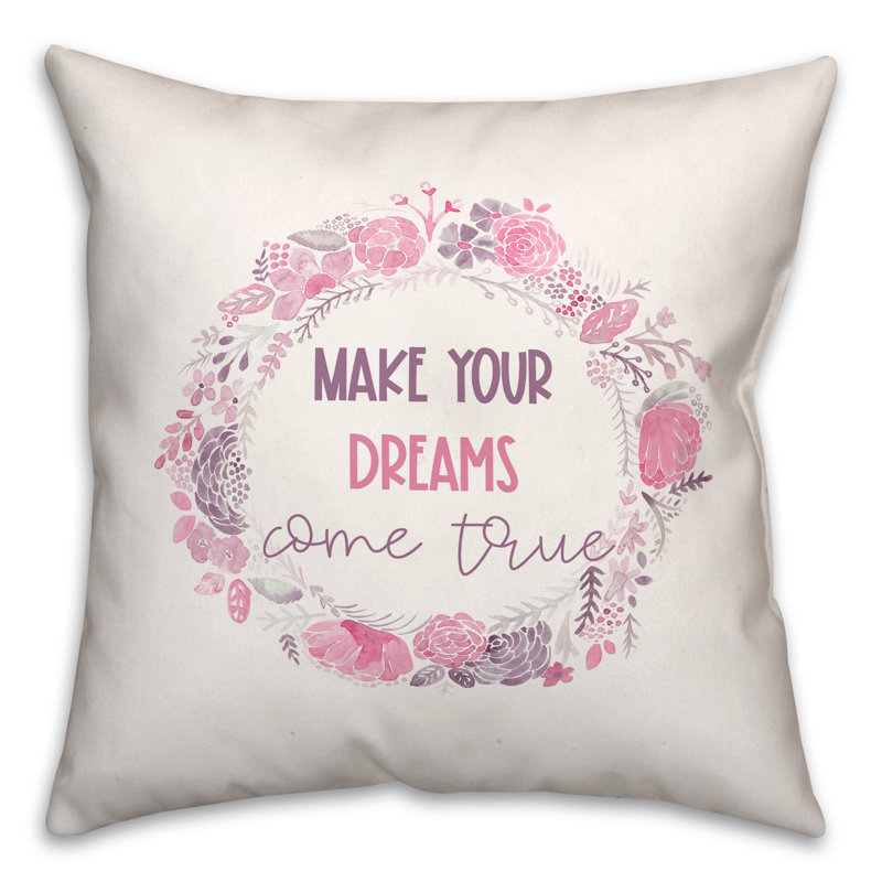 Housse et insert de coussin décoratif carré Dreams