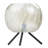 11.5"H Libby Black Tripod Table Lamp With A Luster Globe Shade-2013477937