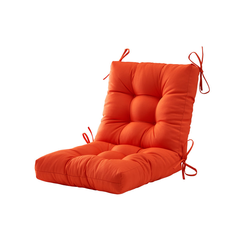 Outdoor 4'' Seat / Back Cushion, Orange