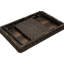 Table pliante portative marron de style américain, légère (3,3 kg), résistante aux intempéries, aucun assemblage requis, hauteur 40,6 cm, prête à l'emploi dès la sortie de l'emballage. Installation rapide.