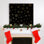 Flocons de neige noirs - impression sur toile tendue