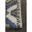 Tapis bleu en laine tissé à la main Acworth-426996970