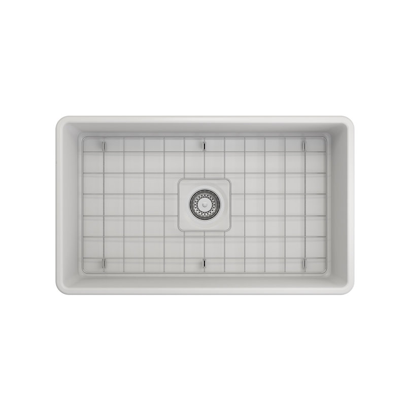 30'' L Kitchen Sink, Matte White