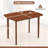 43'' Rectangular Wooden Dining Table for 2-4 People w/Rubber Wood Legs