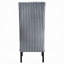 Ensemble de 2 chaises d'appoint en velours côtelé gris Kini