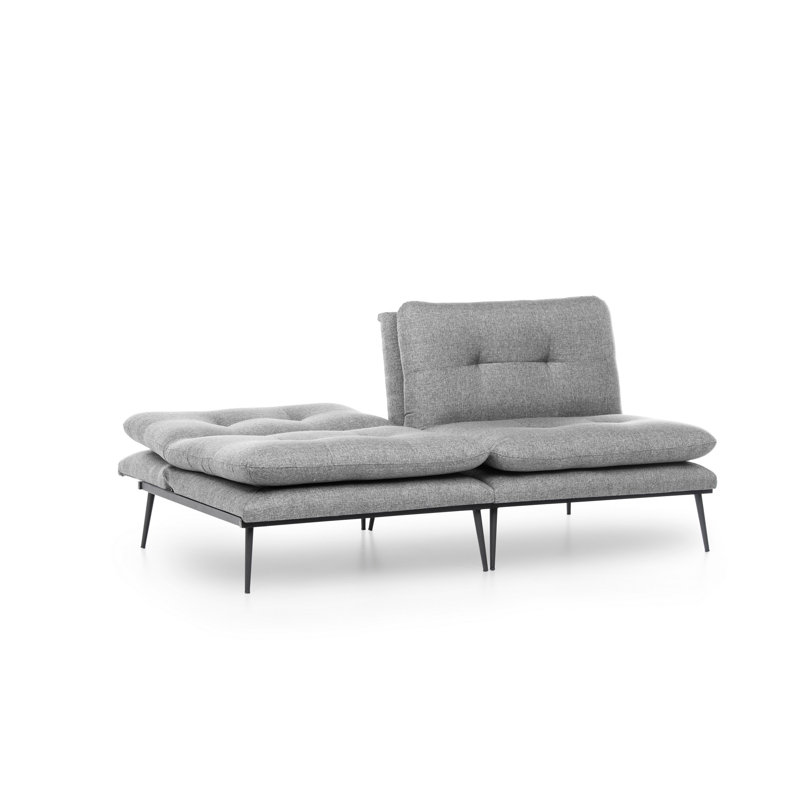 Whitwell 70.87" Armless Sleeper, Grey