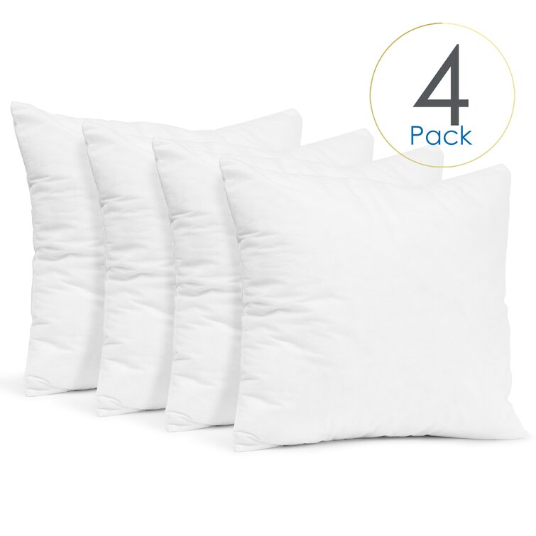 EDOW Throw Pillow Inserts, Set of 2 Lightweight Down Alternative