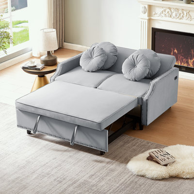 Totterdown 54.7'' Upholstered Convertible Sofa