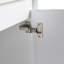 Meuble-lavabo autoportant de 48 po avec lavabo en résine, 2 armoires de rangement, 2 armoires murales, portes et tiroir à fermeture en douceur, contreplaqué (KD-Packing)