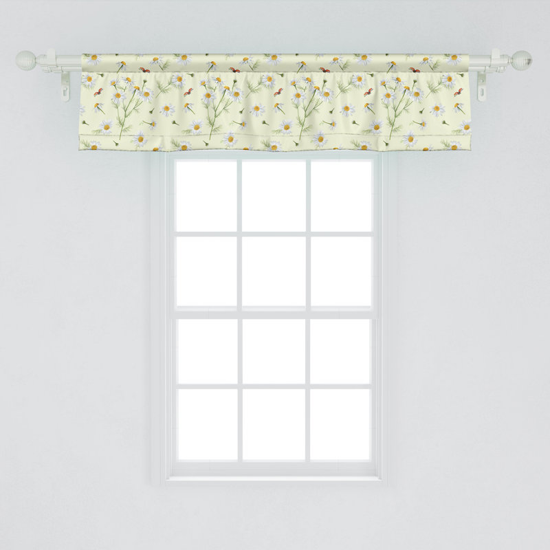 Multicolore cantonnière Ambesonne Daisy, L 54 po x L 12 po