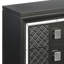 Metallic 2-Drawer Nightstand