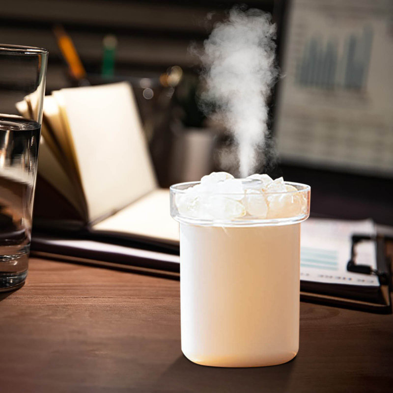 Mini humidificateur portatif humidificateur de bureau à vapeur froide 280 MLUSB Deux modes de brumisation silencieux pour la chambre de bébé