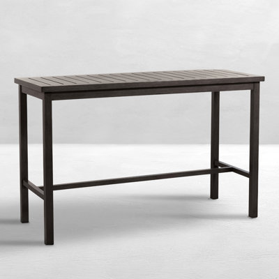 Club Aluminum Bar Table - Slate Gray