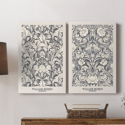 Toile tendue avec châssis de la meilleure qualité de la série DOR-XX de la collection Wm-morris-Prêt à accrocher