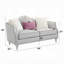 Causeuse en lin beige Kasa