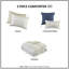 Édredon - Double / grand imprimé microfibre douce en microfibre bleu et taupe à motif géométrique diamant-121054666