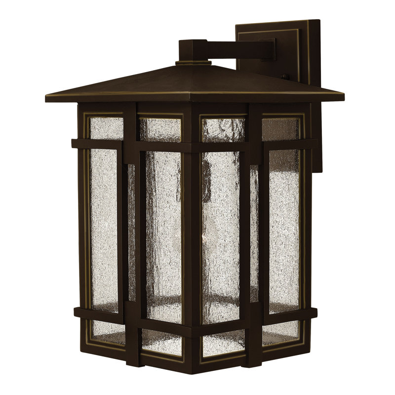 Marine Oil Rubbed Bronze Outdoor Wall Lantern, 18" H x 11" W