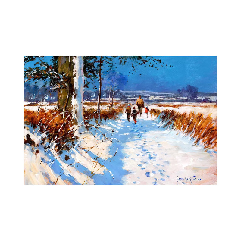 Snow On The Bridleway by John Haskins - Wrapped Canvas Gallery-Wrapped Canvas Giclée, 66.04 cm H x 45.72 cm W x 3.175 cm D