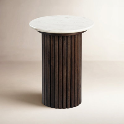 Auren Marble Top End Table