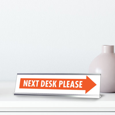 Enseigne «Bureau suivant»