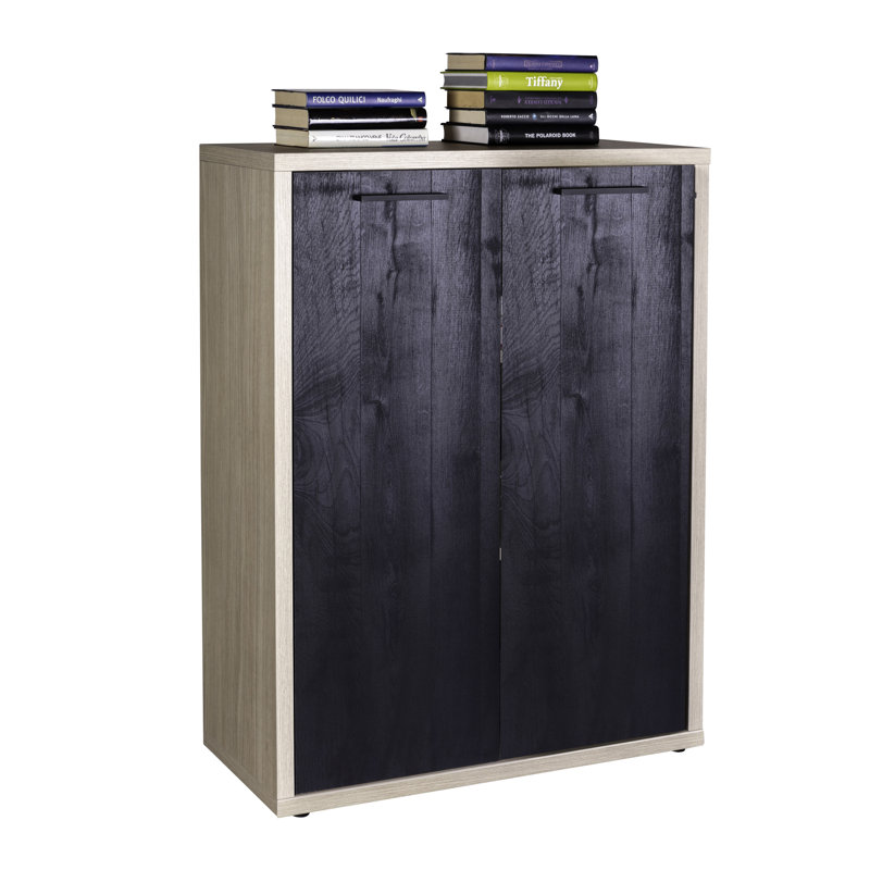 Davinci 112cm H x 82cm W Standard Bookcase, Black