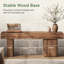 47" Rustic Farmhouse Solid Wood Bench, Entryway Bench with Heavy Duty Legs, Dining Bench for Kitchen, Living Room & Hallway-1788811258