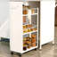 Îlot de cuisine avec espace de rangement, bar avec panneau rabattable pliable