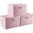 Larger Collapsible Storage Boxes with Lids Fabric Decorative Bins Cubes Organizer-18288534