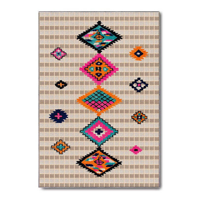 Performance Cotton Washable Southwestern Indoor / Outdoor Rug, Rectangle 2'7" x 3'3"