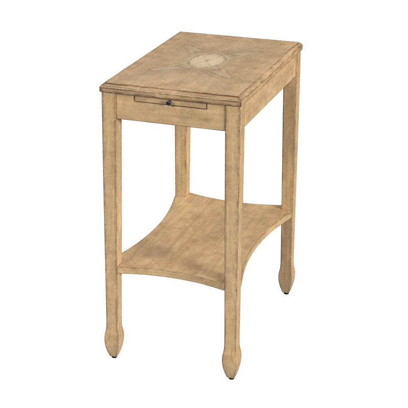 Gilbert End Table, Antique Beige