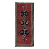 One-of-a-Kind 4'0" X 9'3" Hand Knotted Area Rug