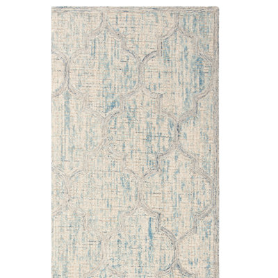 Swanner Hand Tufted Wool Geometric Rug