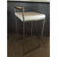Tabouret Dayan blanc avec base chromée-841961049-841961050