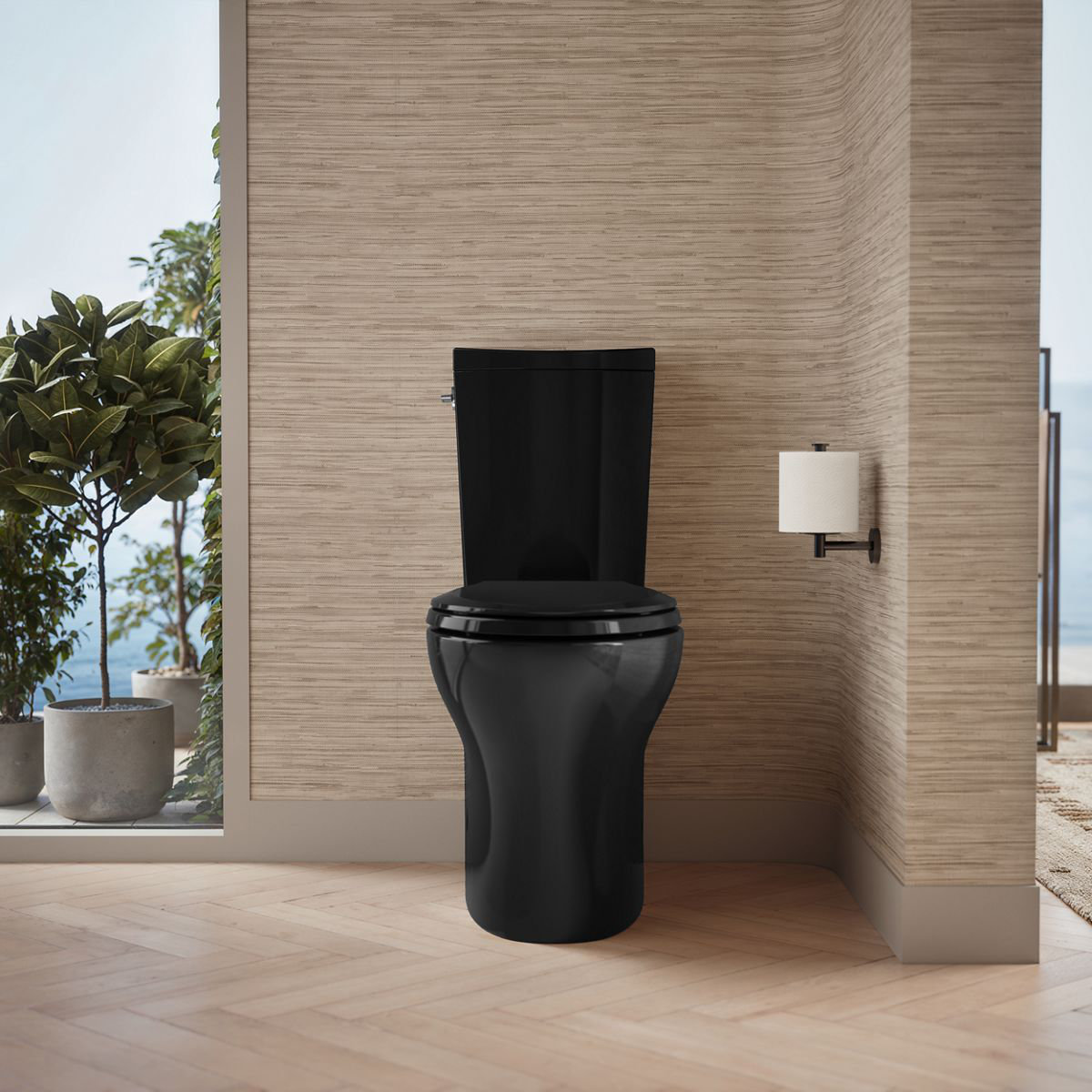 Persuade Comfort Height Toilet Bowl, Matte Black