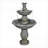 Fountains 48.4" H Double Tier Antique Outdoor Fountain, For Garden Backyard Patio Porch Lawn | Concrete / Cement | Tiered