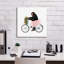  «Monkey Riding Bike» par John Hovenstine, art mural sur toile, 18 po x 18 po
