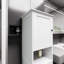 Armoire de tri à linge blanche