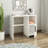 Modern White Study Desk, 35.4 x 30.6 x 17.7 inches | 100% Melamine Coated Particle Board, Thickness: 0.7 inches | Sleek Solid Color Design, Perfect for Home Office & Study Spaces, Durable & Stylish